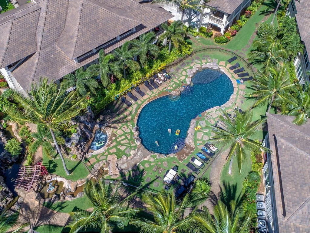 Aerial view of the complex