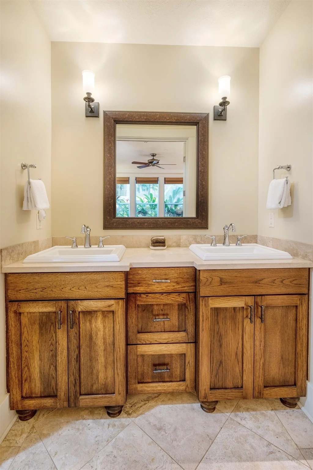 double vanity in the bath